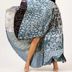 NWOT Anthropologie x Geisha Designs Neruda Pleated Maxi Skirt S